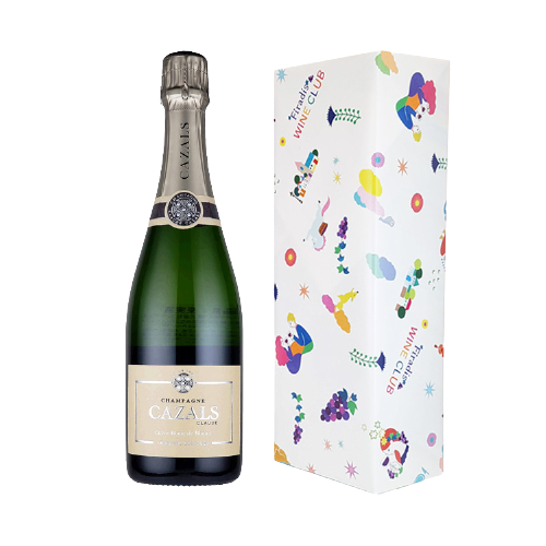 【紙箱ギフト包装付きセット】クロード・カザル ブラン・ド・ブラン N.V.(仏シャンパーニュ750ml)