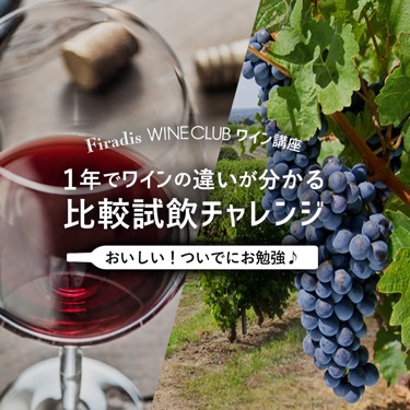 【Firadis WINE CLUBワイン講座】1年でワインの違いが分かる比較試飲チャレンジ