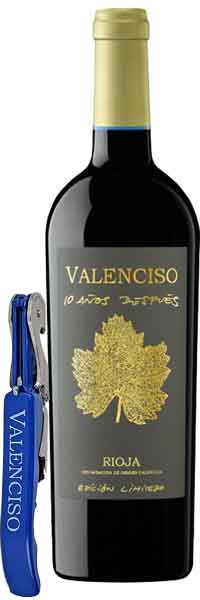 【Valencisoロゴ入りワインオープナー付き】バレンシソ リオハ・ディエス・アニョス・デスプエス 2012年