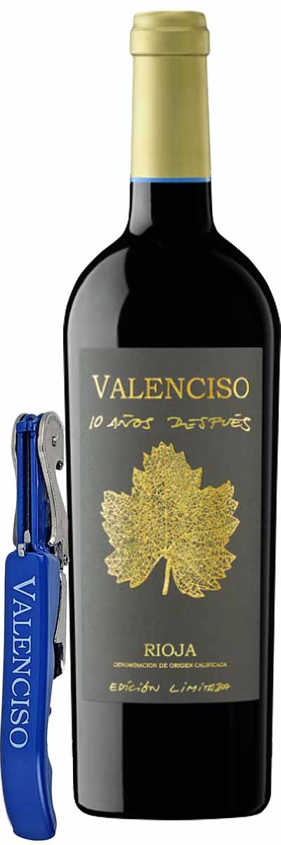 【Valencisoロゴ入りワインオープナー付き】バレンシソ リオハ・ディエス・アニョス・デスプエス 2012年 (スペイン リオハ産赤750ml)