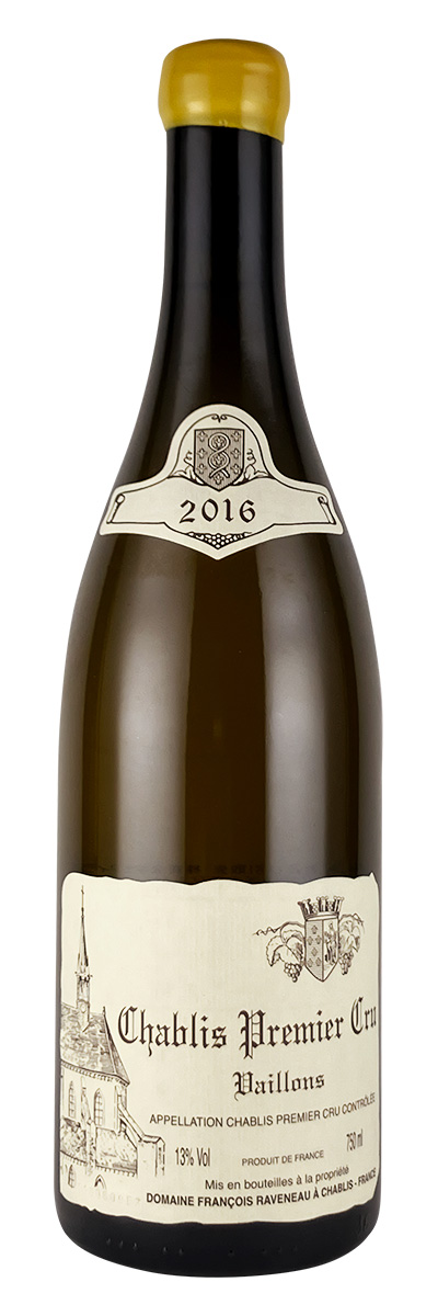 フランソワ・ラヴノー シャブリ プルミエ・クリュ ヴァイヨン 2016年（蝋キャップに若干の傷、汚損などがあります）