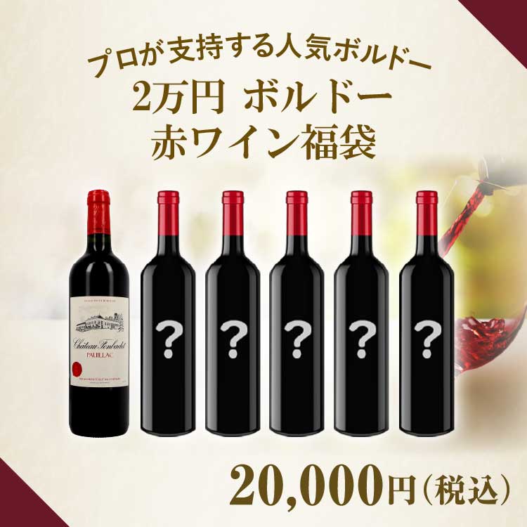 【限定12セット】8周年記念2万円ボルドー赤ワイン福袋　(赤750ml x6本)