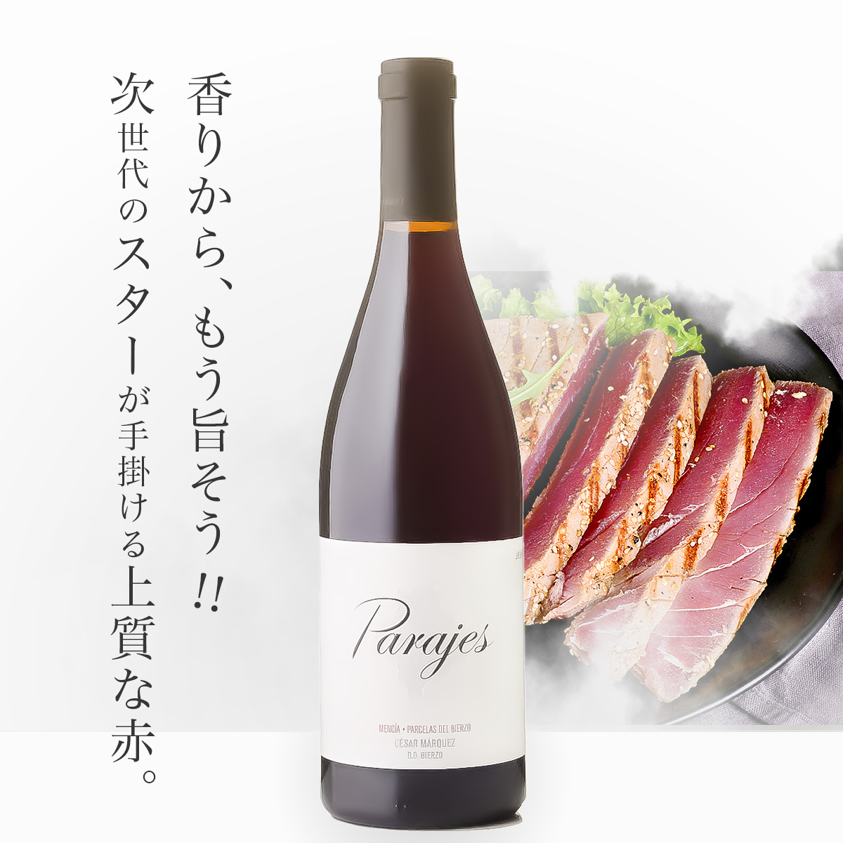 セサール・マルケス  パラヘス・デル・ビエルソ・ティント(スペイン ビエルソ産赤ワイン750ml)