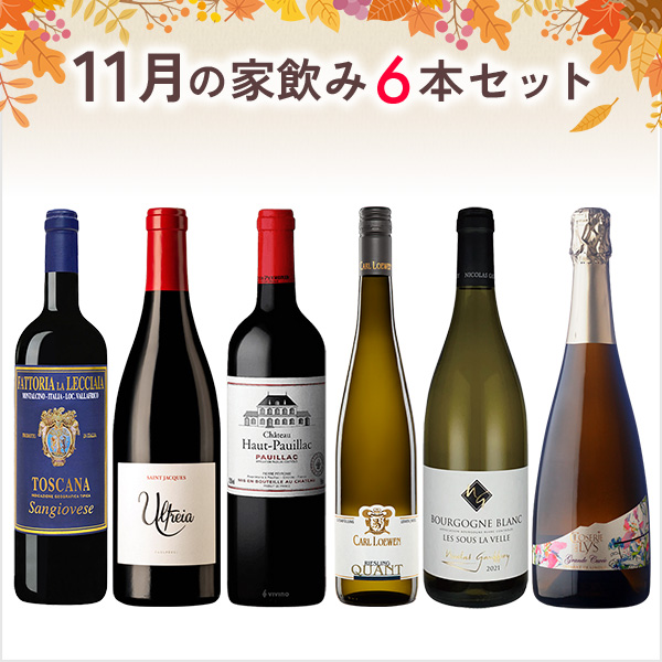 11月の家飲みワイン6本セット