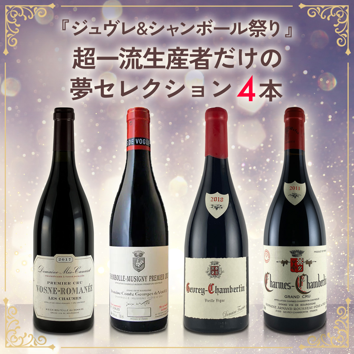 『ジュヴレ＆シャンボール祭り』超一流生産者だけの夢セレクション