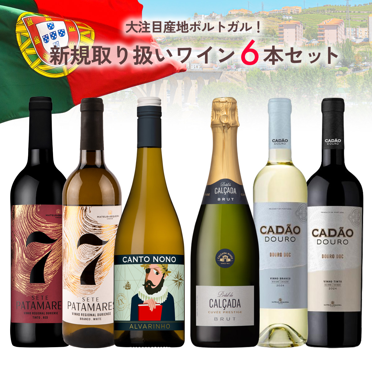 ★期間限定SALE 35%OFF★大注目産地ポルトガル!新規取り扱いワイン6本セット(750mlx6本)