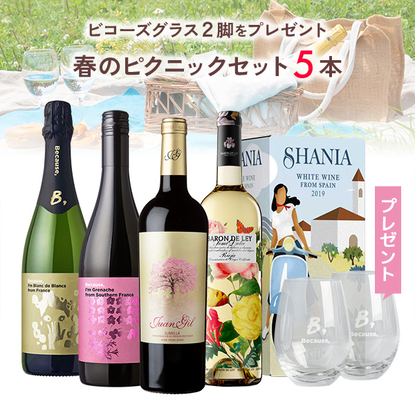 【30％OFF】春のピクニックセット。ビコーズグラス2脚をプレゼント。