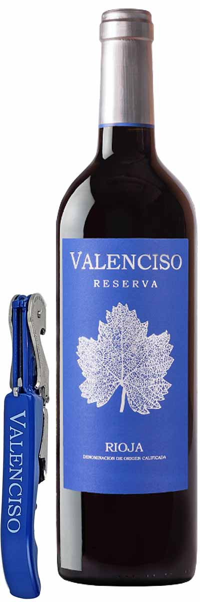 【Valencisoロゴ入りワインオープナー付き】バレンシソ　リオハ・レセルバ 2010年