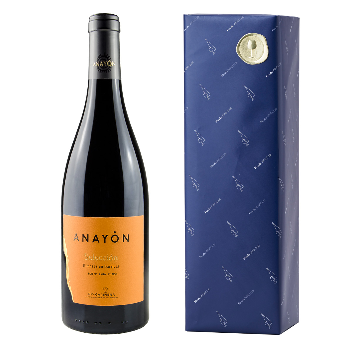 【紙箱ギフト包装付きセット】アナヨン・セレクシオン(スペイン カリニェナ産赤750ml)