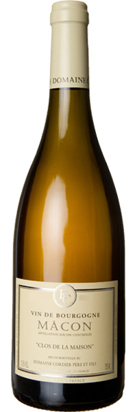 ファミーユ コルディエ マコン・クロ・ド・ラ・メゾン(仏ブルゴーニュ産白750ml)