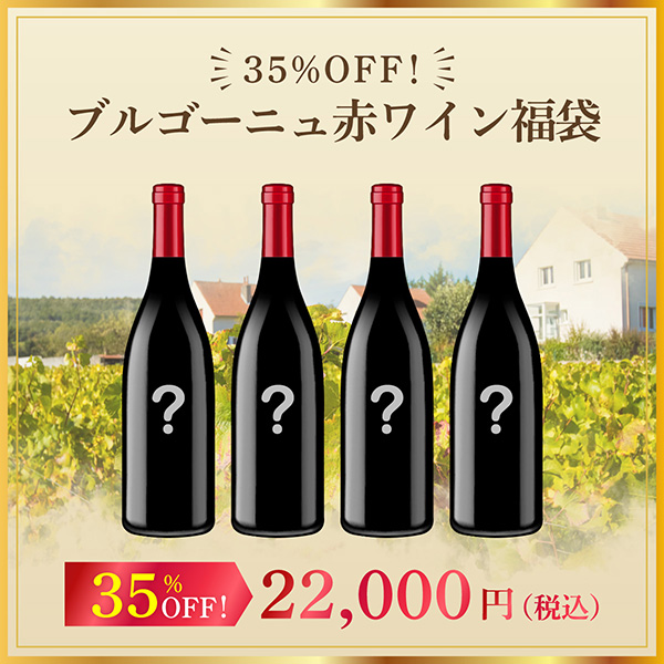 35%オフ！ブルゴーニュ赤ワイン福袋（赤750mlx4本）