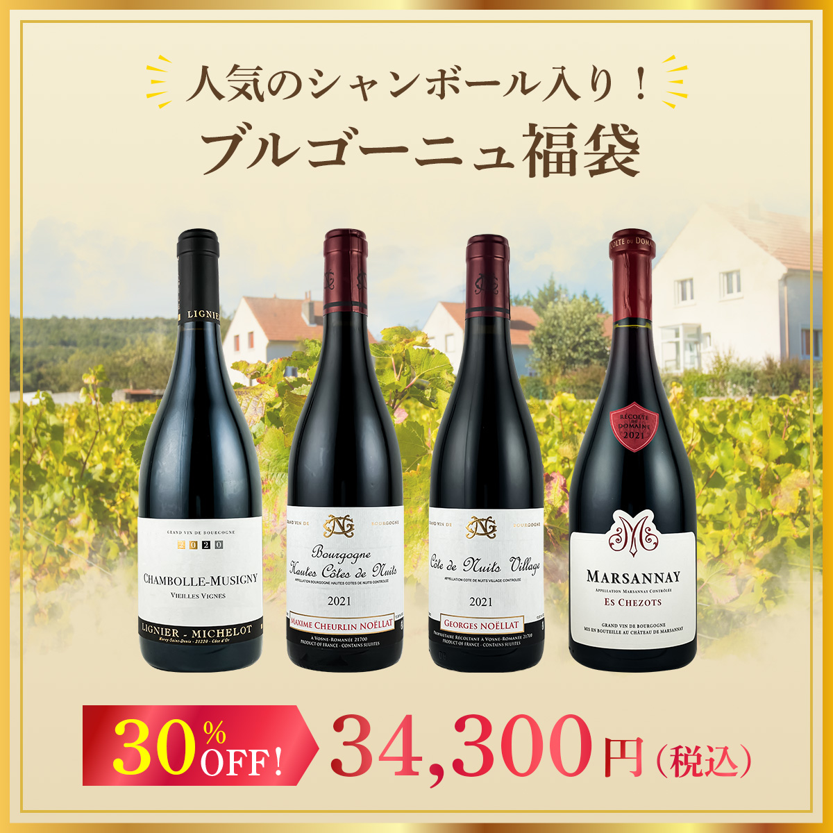 人気のシャンボール入り！ブルゴーニュ福袋！