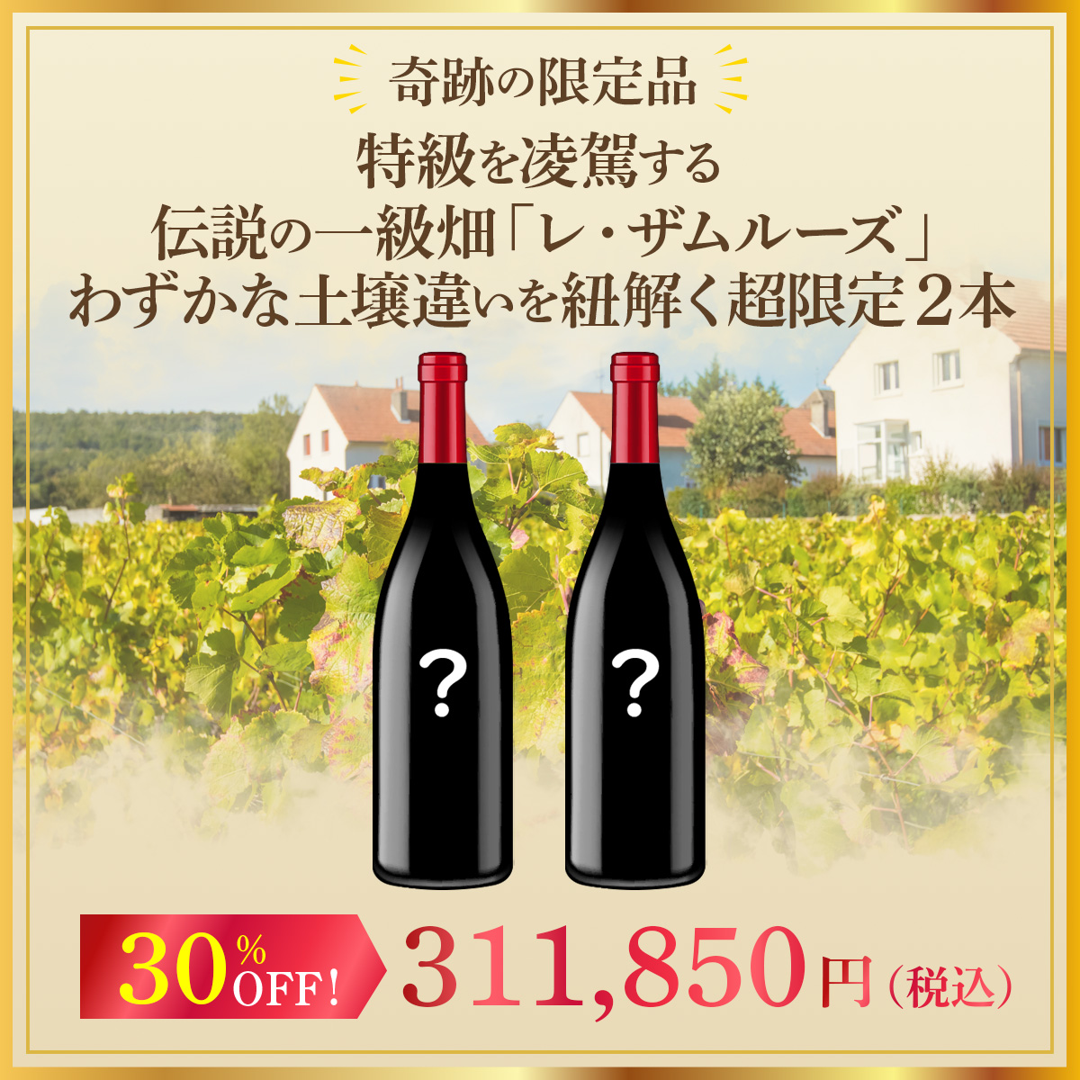 【奇跡の限定品】特級を凌駕する伝説の一級畑「レ・ザムルーズ」わずかな土壌違いを紐解く超限定2本セット！
