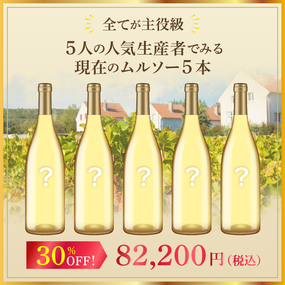 全てが主役級！５人の人気生産者でみる現在のムルソー5本セット！