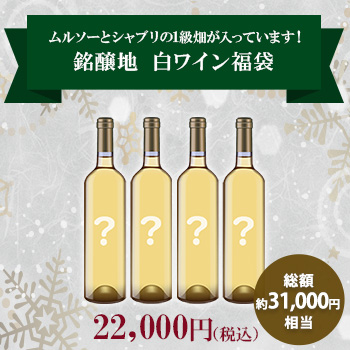 ムルソーとシャブリの1級畑が入っています！銘醸地 白ワイン福袋(白750ml x4本）