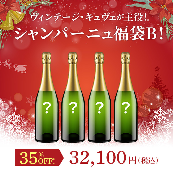 ヴィンテージ・キュヴェが主役！シャンパーニュ福袋B！（白泡750mlx4本）