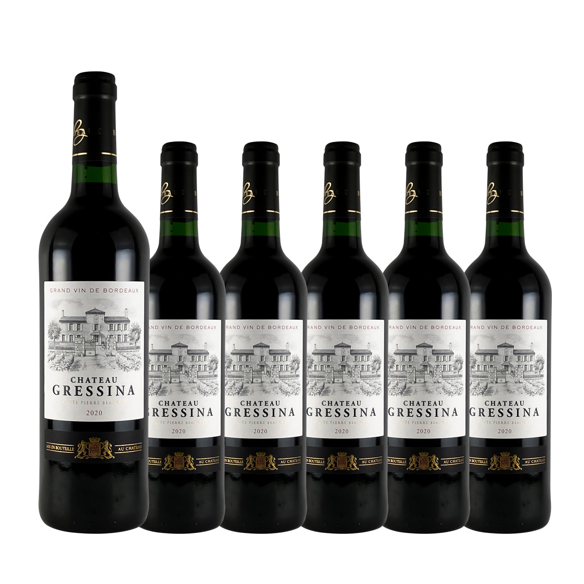 【お買い得な6本パック 20%OFF♪】シャトー・グレシーナ 2018年(フランス ボルドー産赤ワイン750ml)