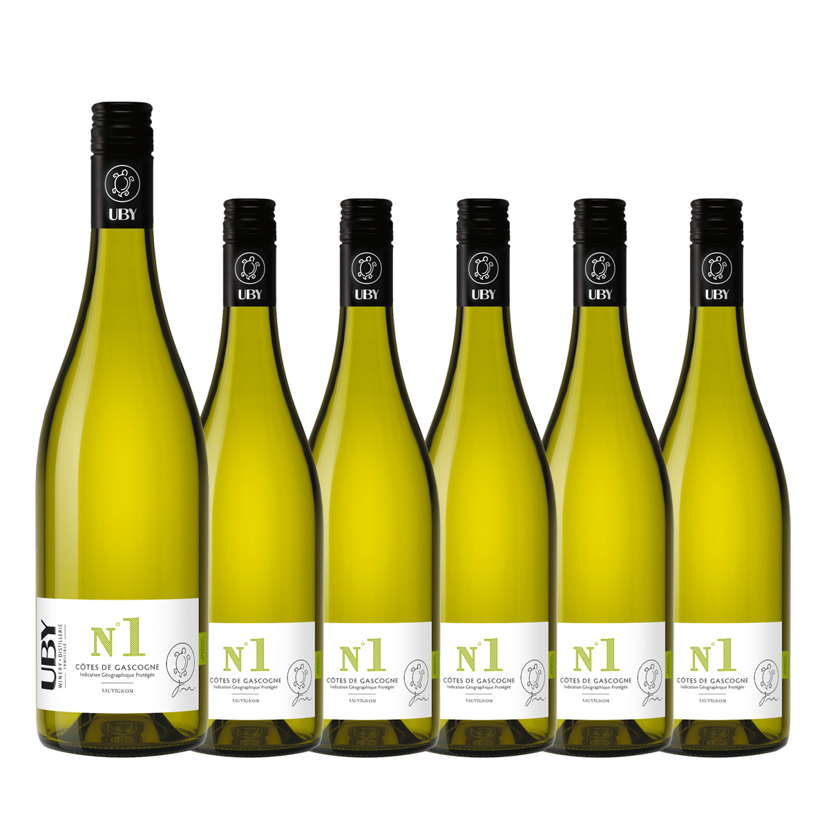 【お買い得な6本パック 20%OFF♪】ユービー ナンバー・ワン(仏南西地方産白ワイン750ml)