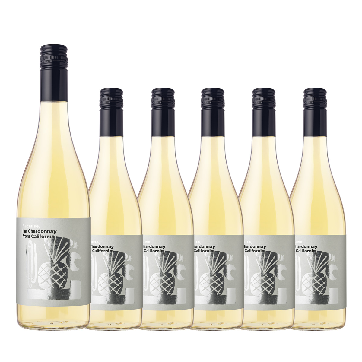 【お買い得な6本パック 20%OFF♪】『ビコーズ』カリフォルニア・シャルドネ(USAカリフォルニア白750ml×6本)