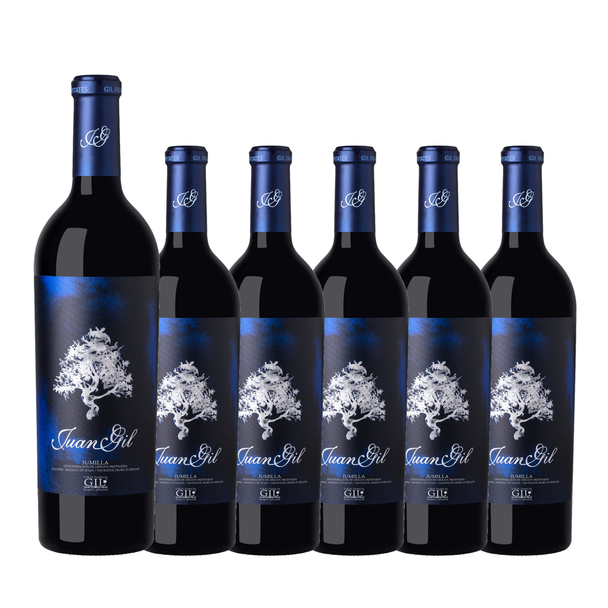 【お買い得な6本パック 今なら30%OFF♪】フアン・ヒル ブルー・ラベル 18メセス (スペイン フミーリャ産赤750ml)