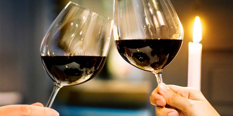 グラス赤ワイン