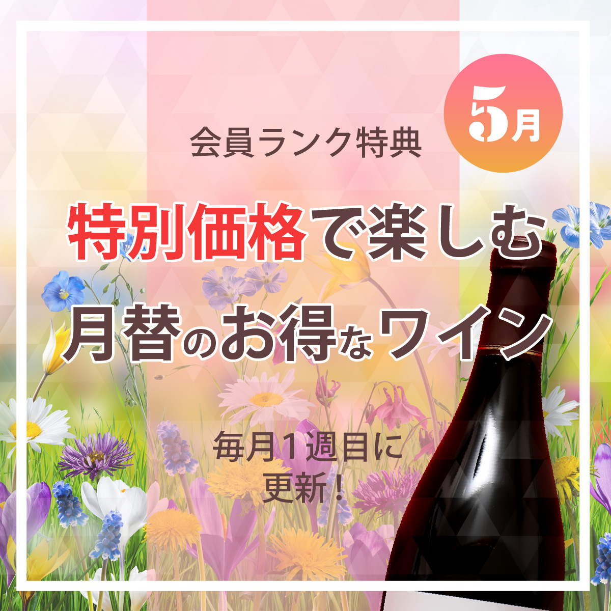 特別価格で楽しむ月替わりのお得なワイン